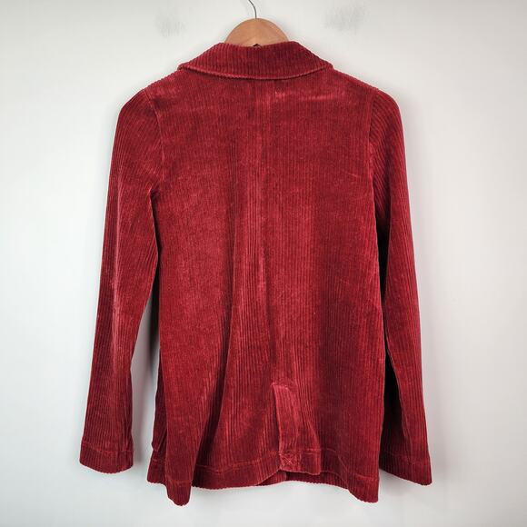 Marine Layer Montreal Corduroy Blazer Jacket Red Size Small - Picture 7 of 8